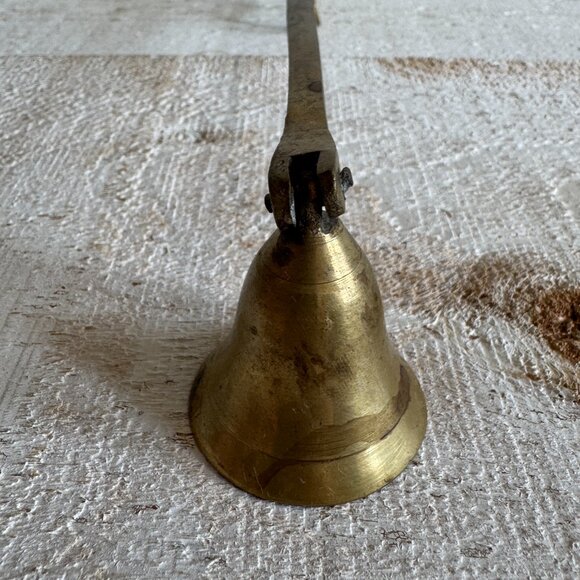 Simple Solid Brass Candle Snuffer with Bell - Picture 5 of 9